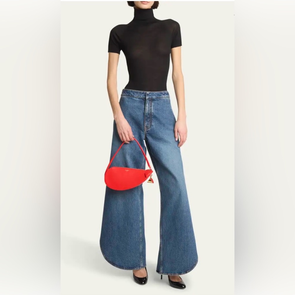 NWT ALAÏA LE DEMI-COEUR Bag IN GOATSKIN Made in ITALY - Picture 3 of 16